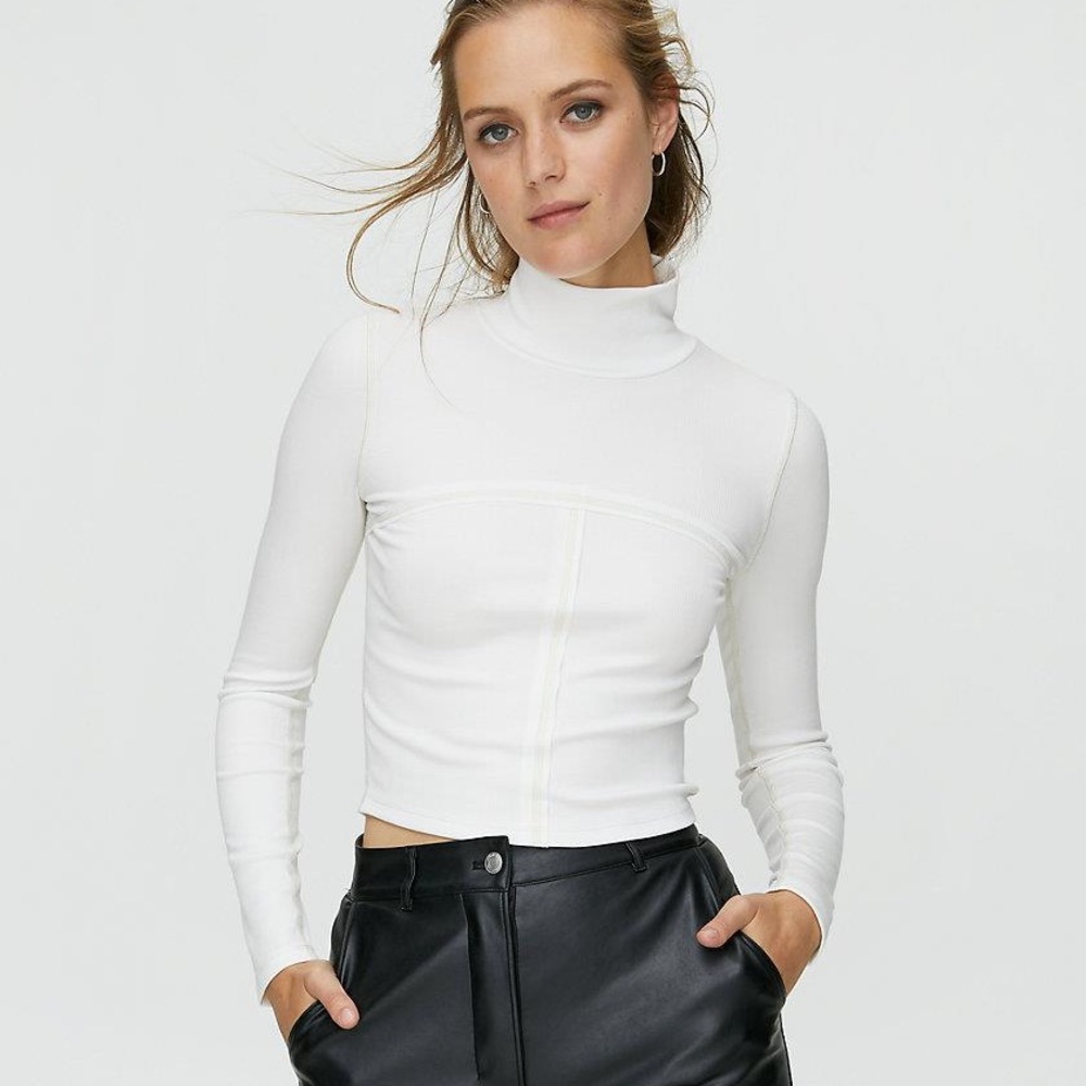 Aritzia white Wilfred turtleneck